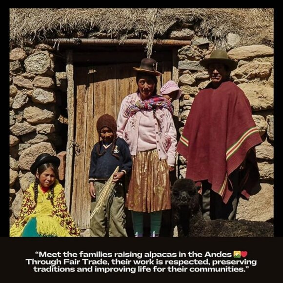 ARTZNL 100% Baby Alpaca Throw Blanket Black Diamond Large Luxury Soft All Season - Picture 8 of 8